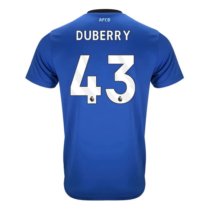 Supporter Bournemouth Bournemouth Away Shirt Duberry #43 Elite Per...