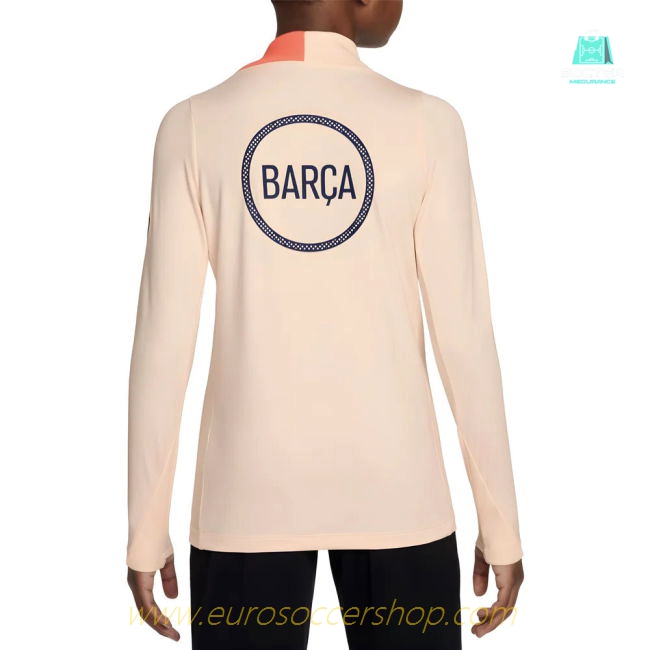 2025-2026 Barcelona Strike Dri-Fit Drill Top (Orange) - Kids