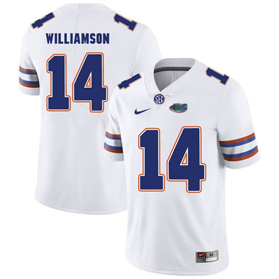 Men's None White 2024 embroidered Chris Williamson #14 replica Jersey