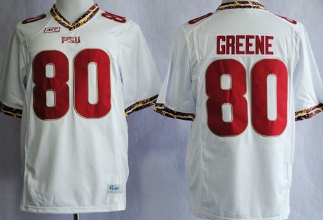 Men's None White 2013 durabl Rashad Greene #80 team authorized Jersey