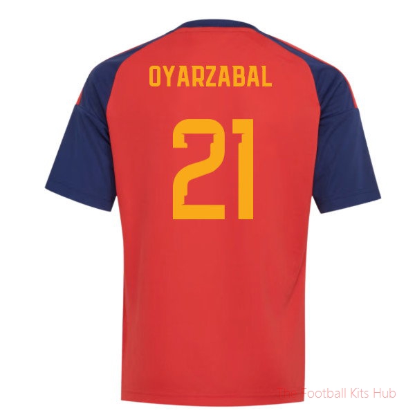 [JED] 2026/27 Spain Home Jersey (Kids) (Oyarzabal 21) Jersey