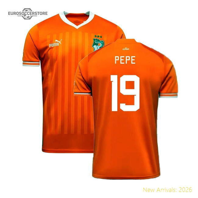 2023 Ivory Coast Home Afcon Winner Shirt (pepe 19) - Match Quality