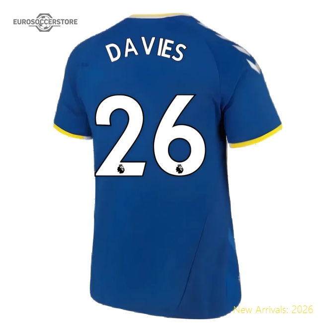 Authentic 2021-2022 Everton Home Shirt (davies 26) - Premium Quality