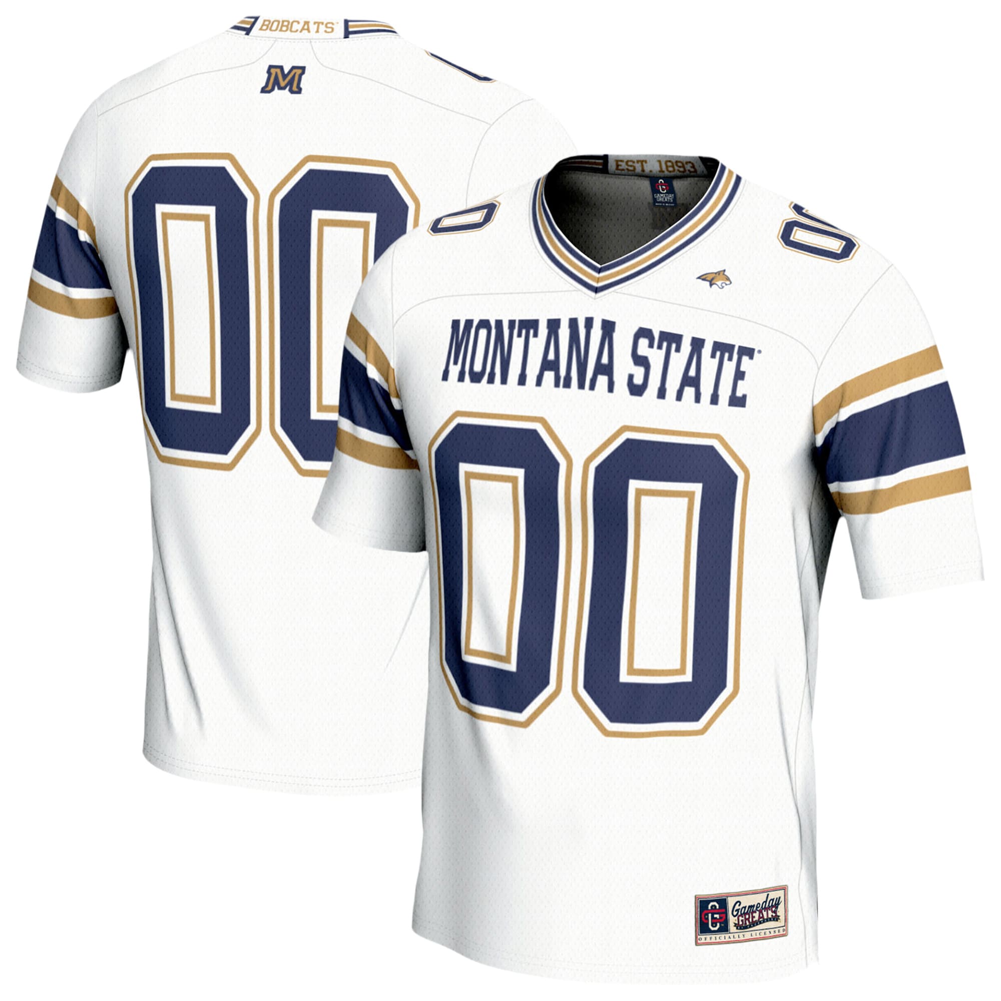 [NJP] Women's Montana State Bobcats GameDay Greats Lightweight Football Fashion Jersey - White