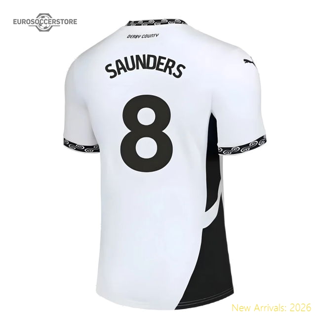 2024-2025 Derby County Home Shirt (Kids) (Saunders 8)