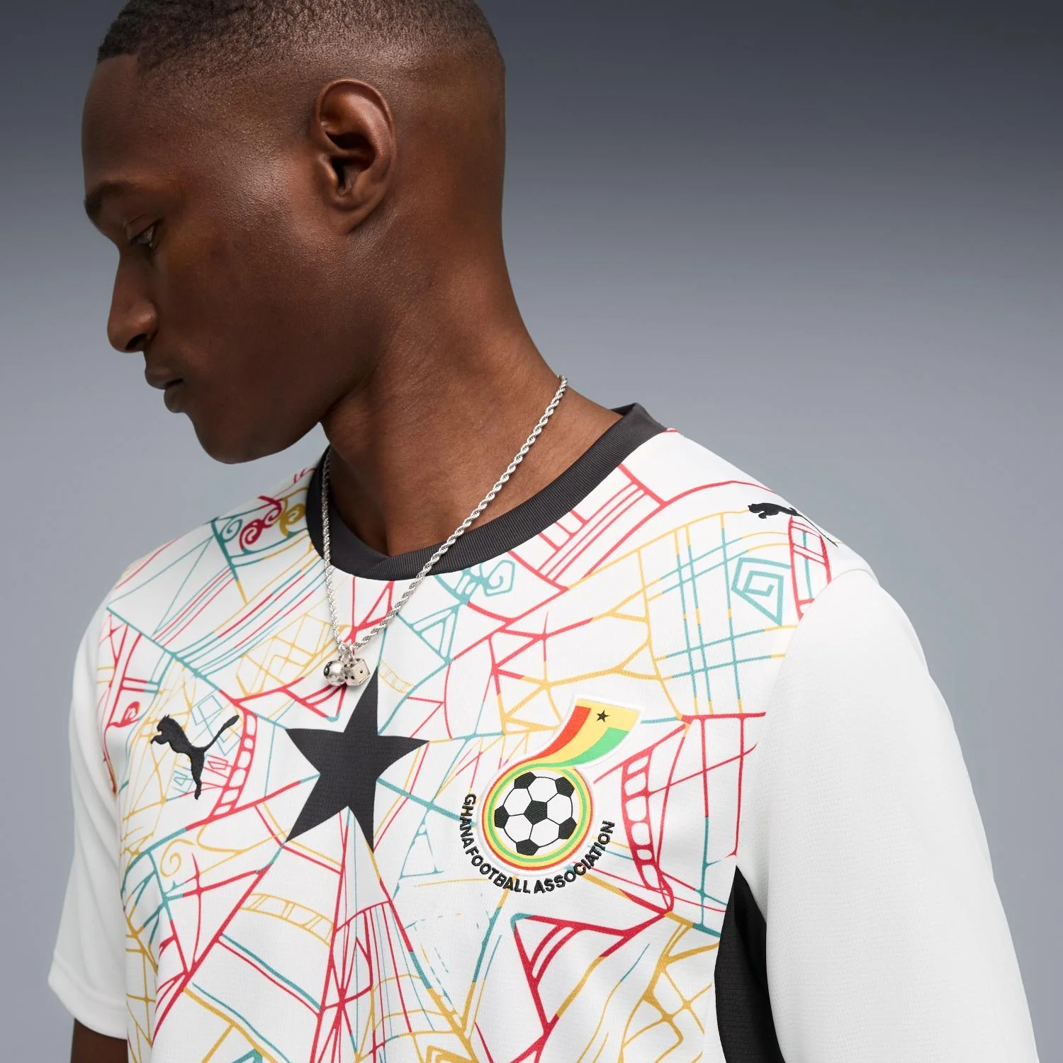 Ghana 2026 Home Men's Jersey - Black Star Adinkra Heritage Kit