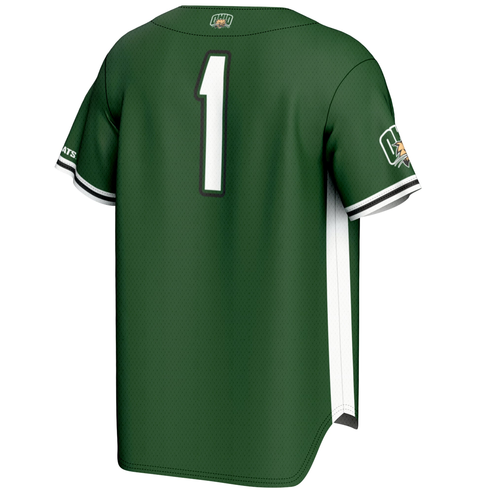 [NJP] Ohio Bobcats GameDay Greats Lightweight Baseball Fashion Jersey - Green