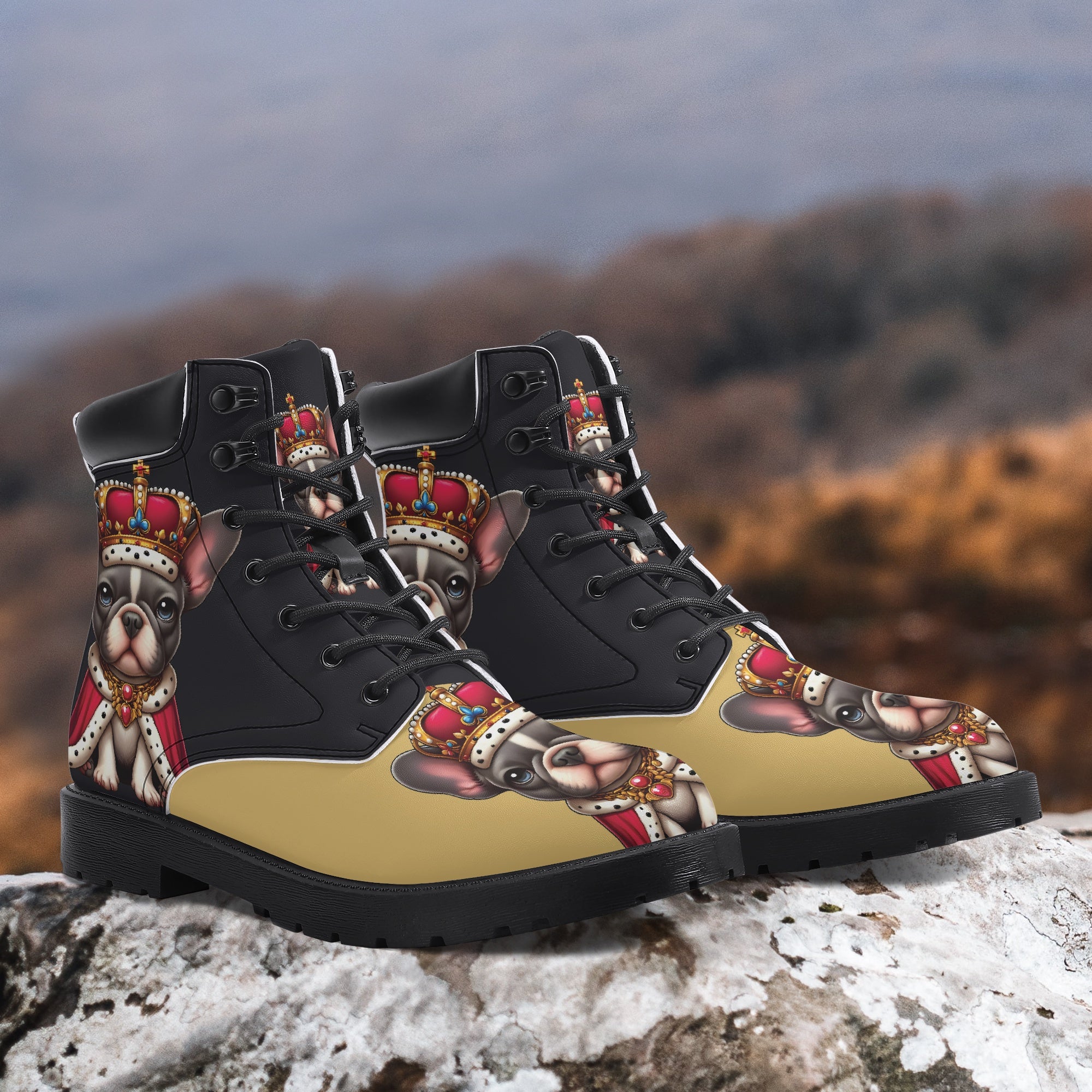 Frenchie-Fan Everyday Stanley - Casual Leather Boot as a Gift