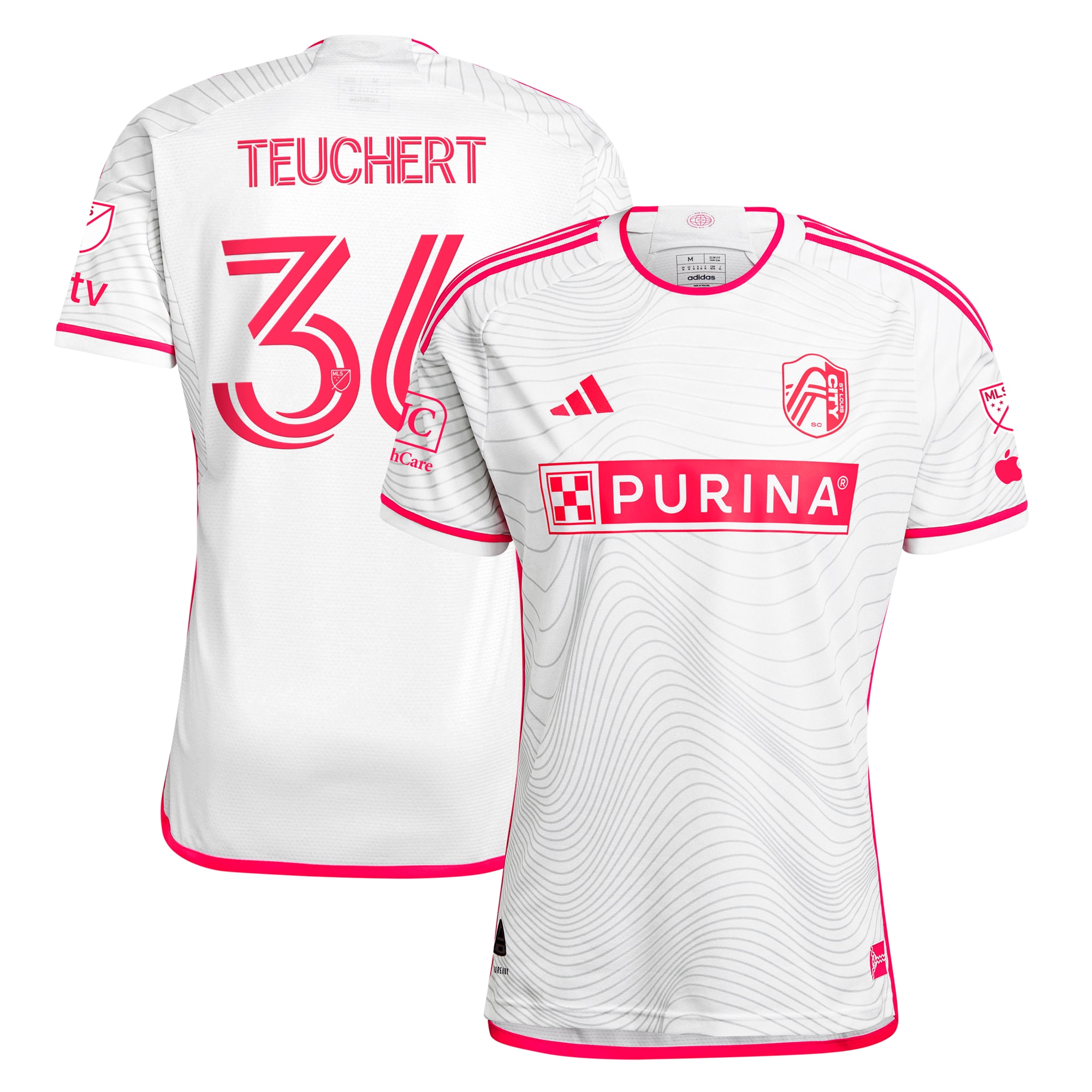 [SJH] Cedric Teuchert St. Louis City SC 2024 The Confluence Kit Authentic Player Jersey - White