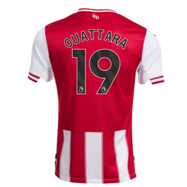 2025-2026 Brentford Home Shirt (ouattara 19) - Match Day Jersey