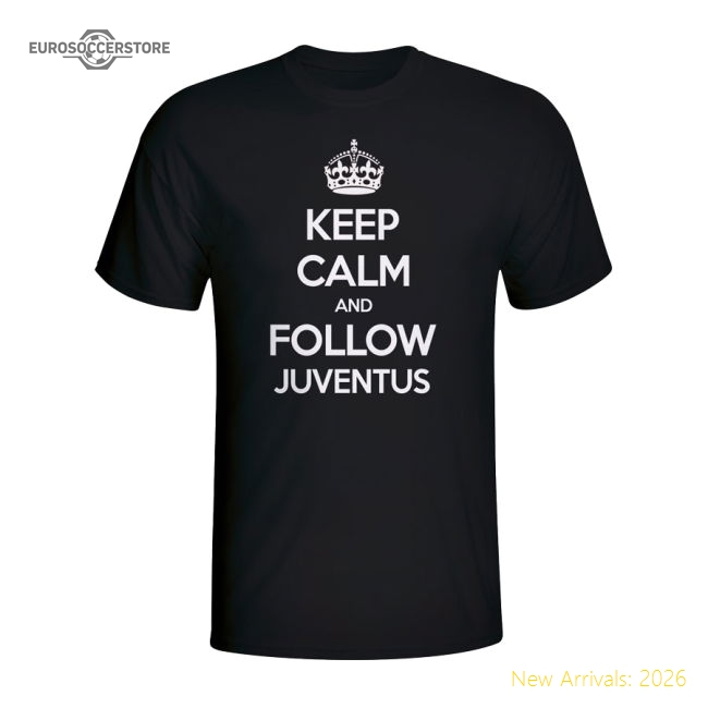 Top-grade Keep Calm And Follow Black And Whites T-shirt (black)