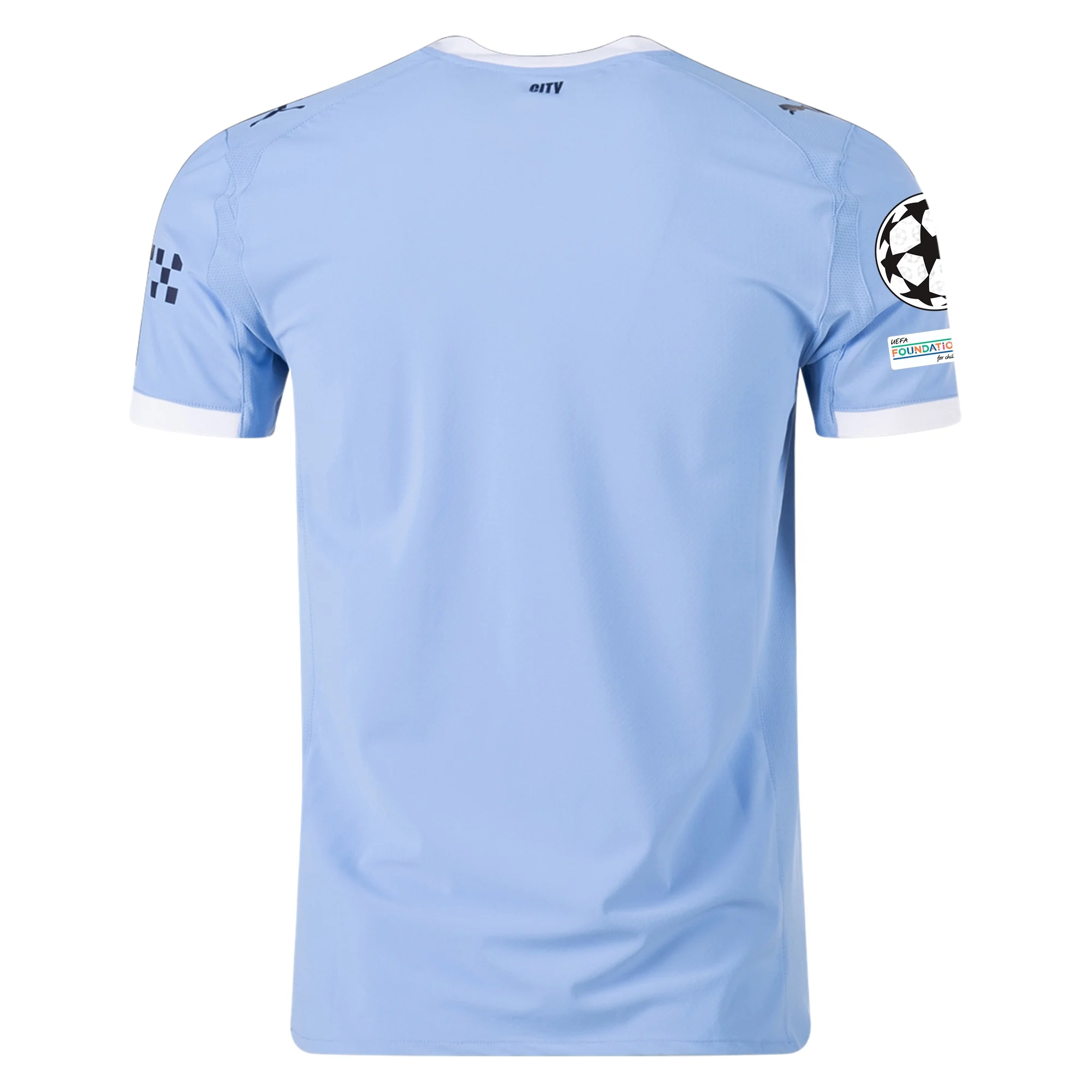 Manchester City Blue/White) 2025-2026 UCL Home Jersey – Authentic Shirt