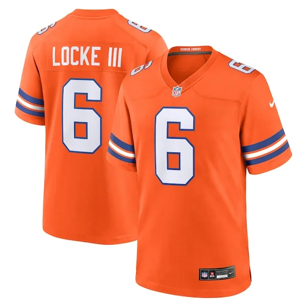 None Locke Game Jersey - Orange | NFL Player Jersey | NFL Football