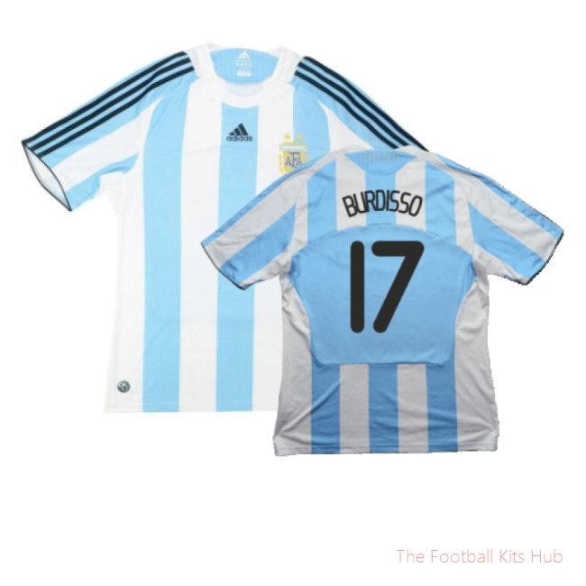 Argentina 2008-09 Home Shirt (S) (Very Good) (Burdisso 17)