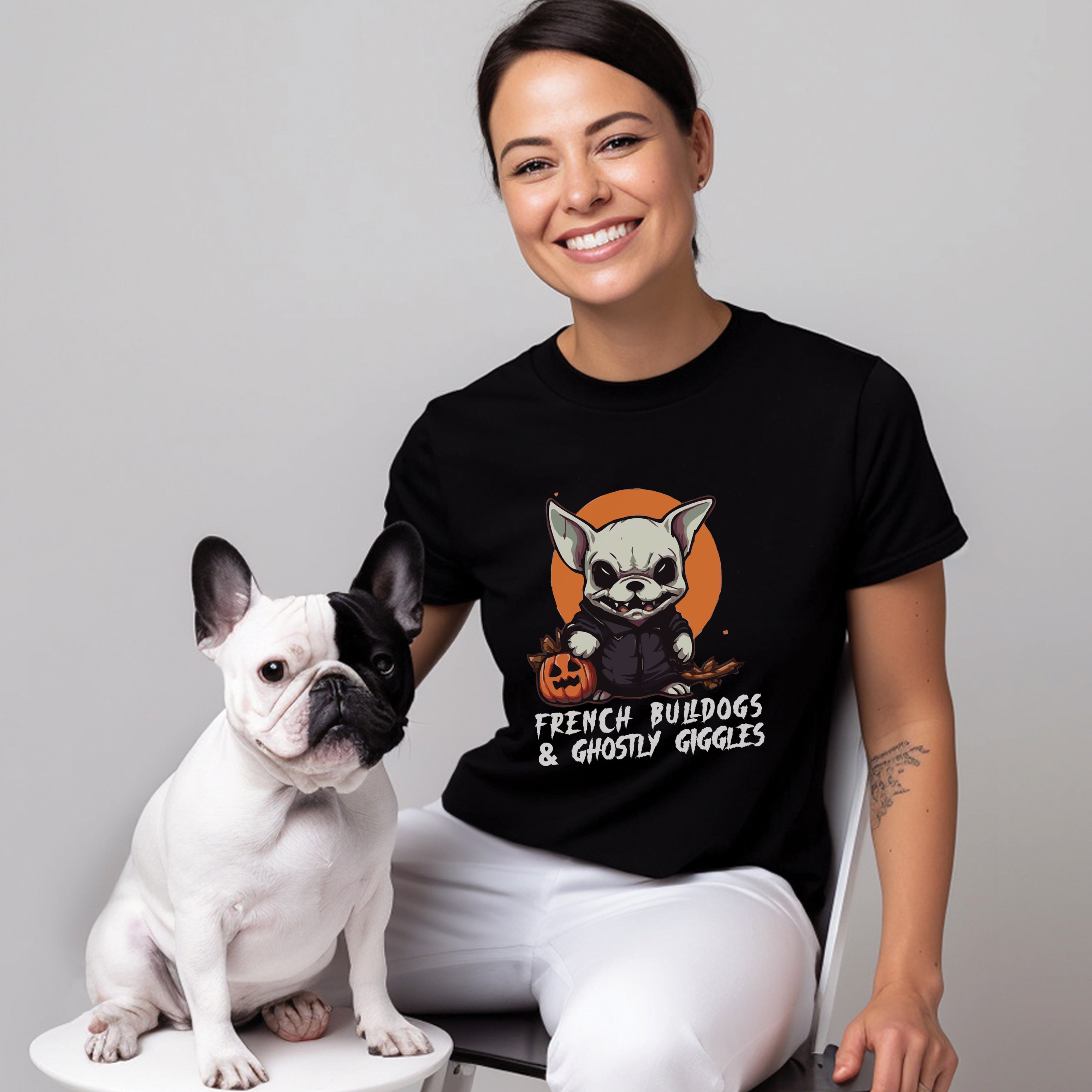 Halloween - Bulldog Inspired Unisex T-shirt For Dog Lovers | Comfy Fit
