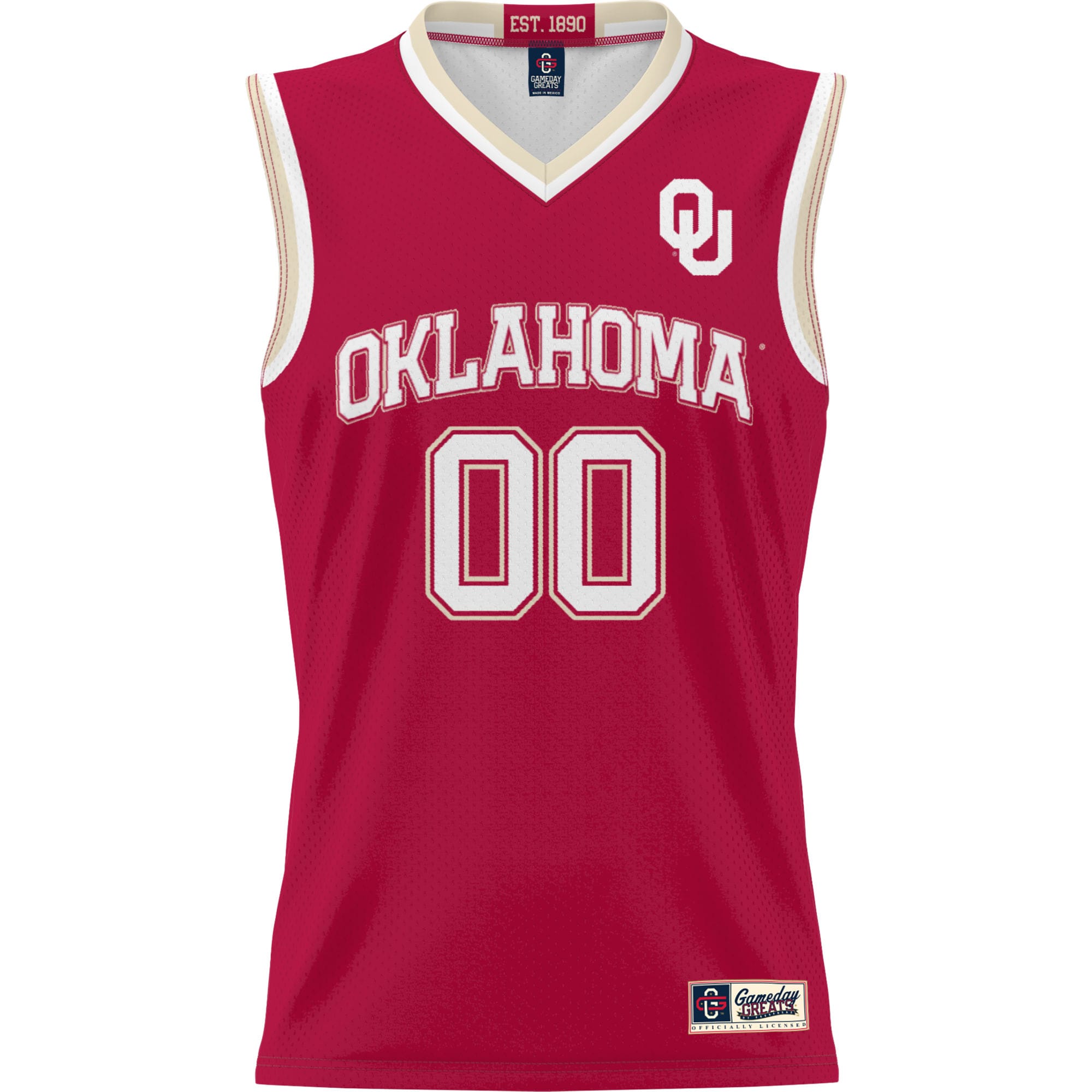 [NJP] Oklahoma Sooners GameDay Greats Youth NIL Pick-A-Player Lightweight Women's Basketball Jersey - Crimson
