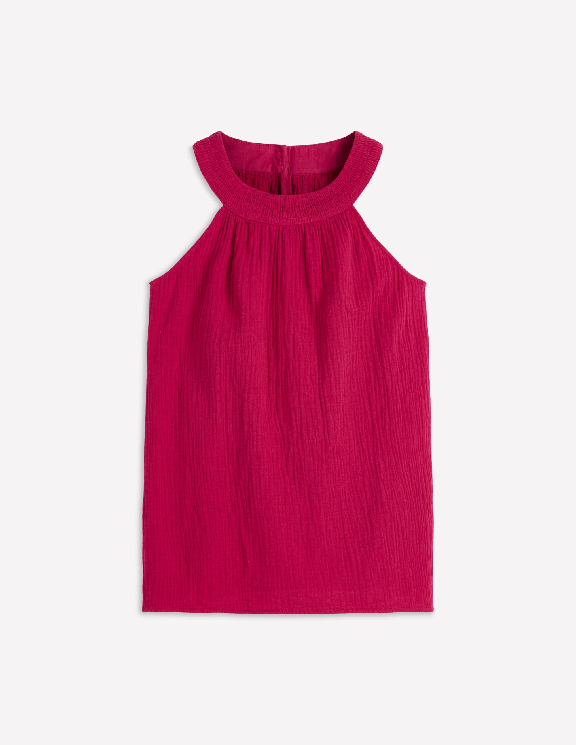 Halter-neck Double Cloth Top