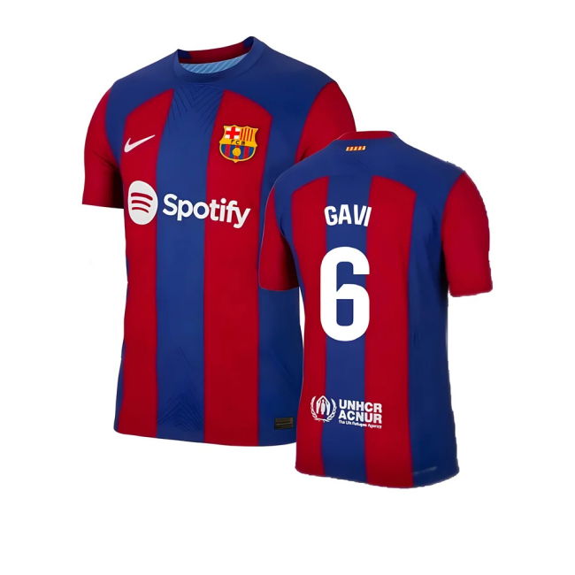 Barcelona Authentic 2023-2024 Home Shirt - (Adult