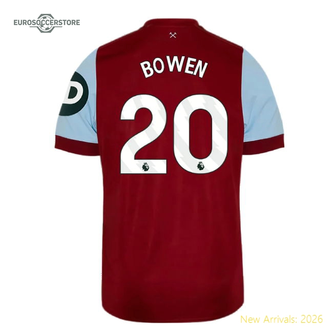 West Ham Kids Bowen Gentle Jersey Climacool Soft-touch Lightweight