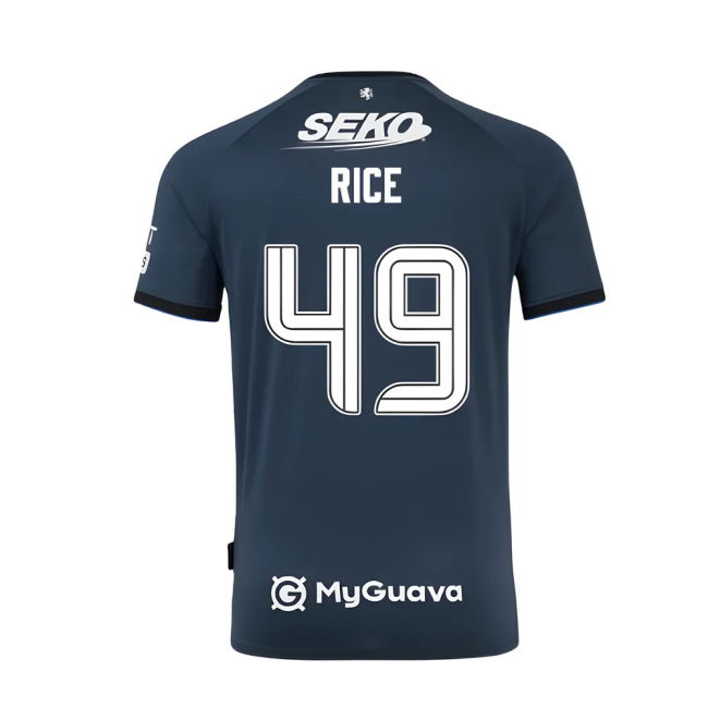 Top Grade 2025-2026 Rangers Third Third Rice 49 With Classic Design -