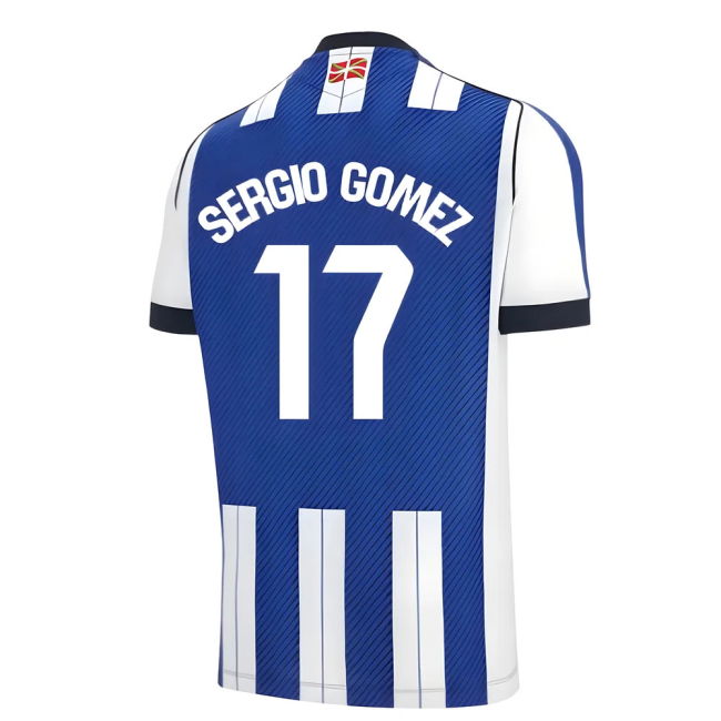 2025-2026 Real Sociedad Home Breathable (Sergio Gomez 17)