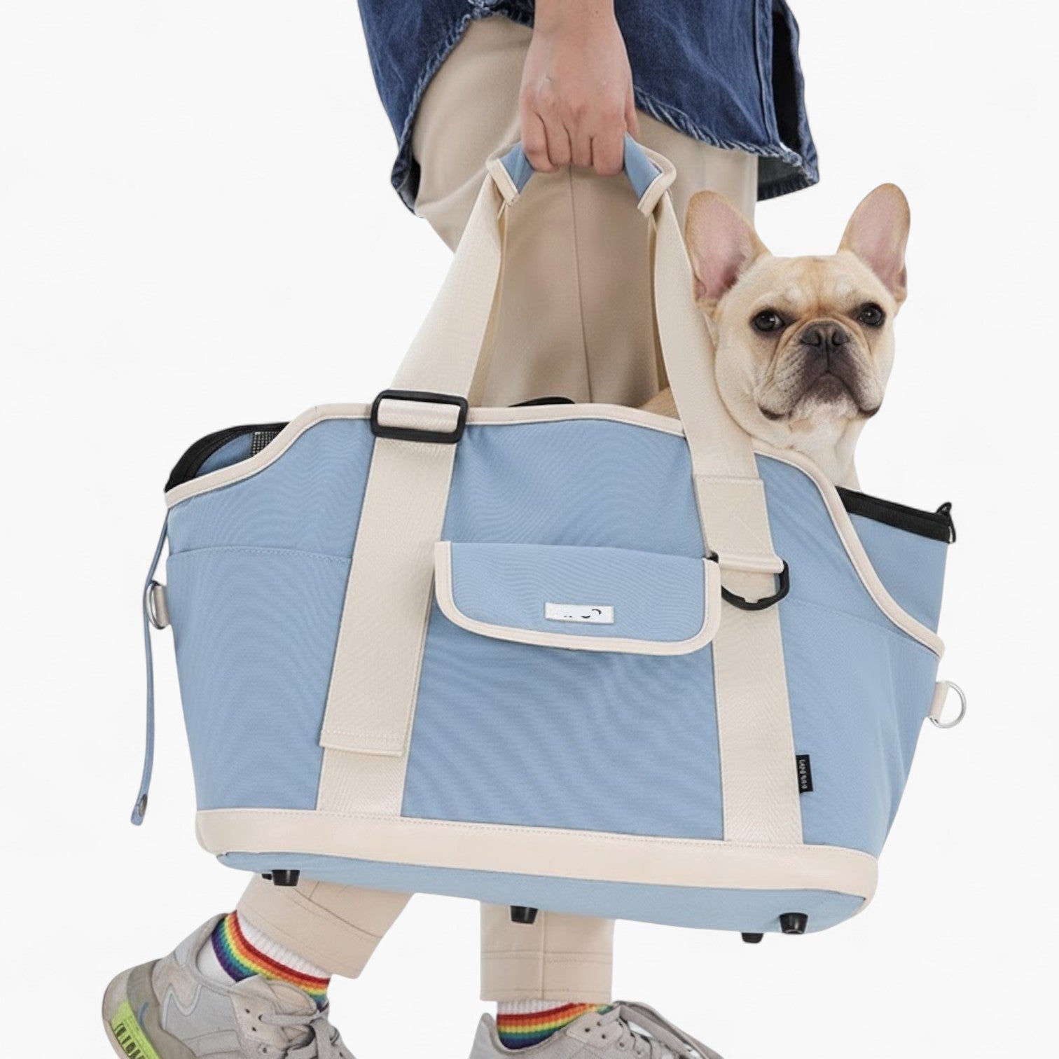 Trendy Pupvoyage™ Frenchie Backpack Carrier – Multifunctional Shoulde...
