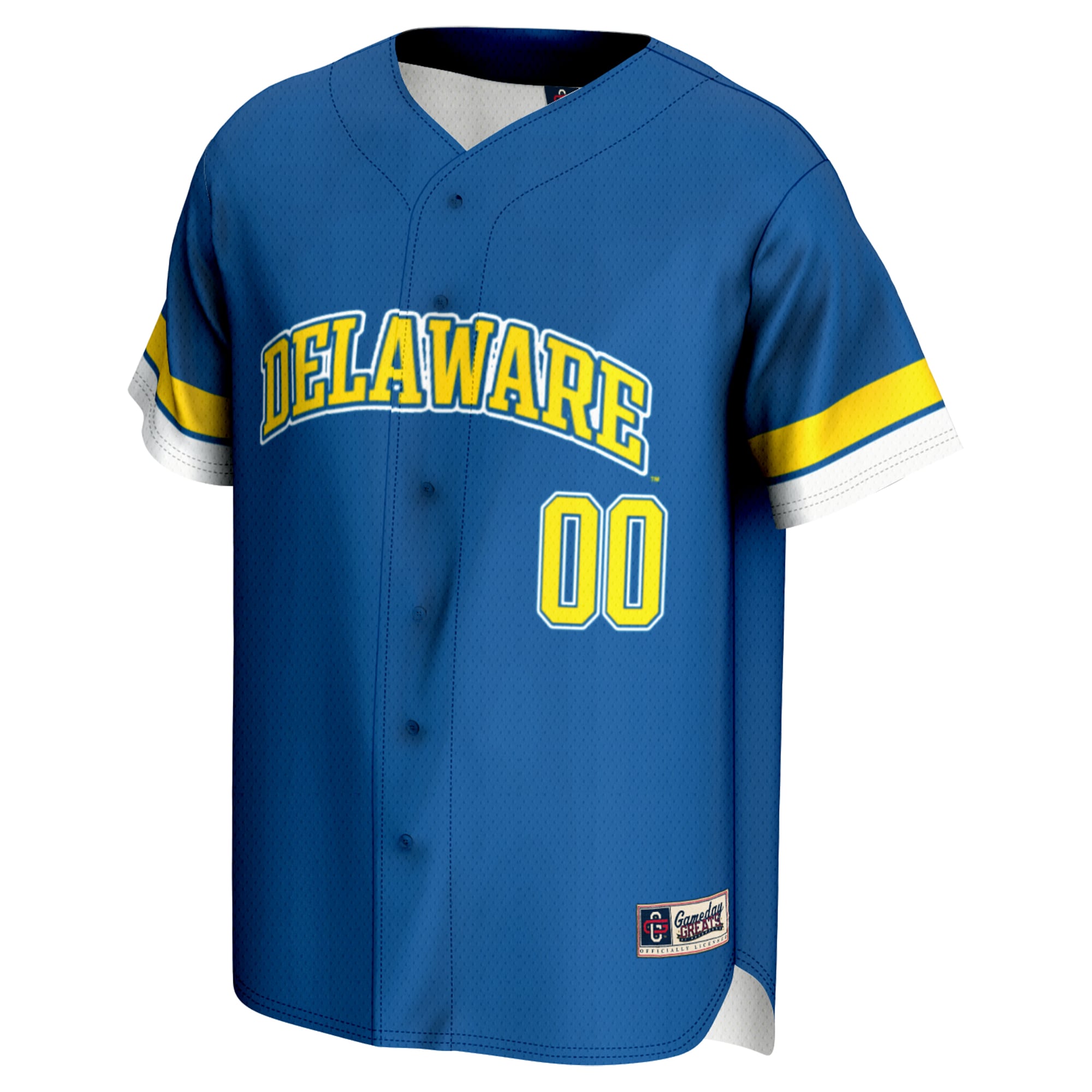 [NJP] Delaware Fightin' Blue Hens GameDay Greats Unisex NIL Pick-A-Player Lightweight Baseball Jersey - Royal