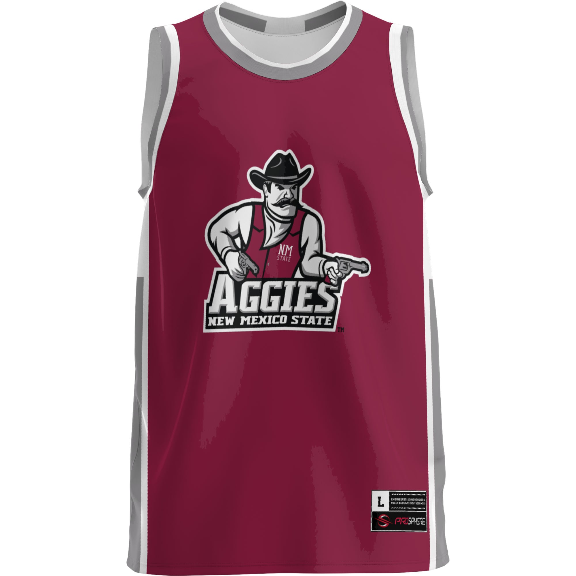 [LK] New Mexico State Aggies GameDay Greats Lightweight Basketball Jersey - Crimson