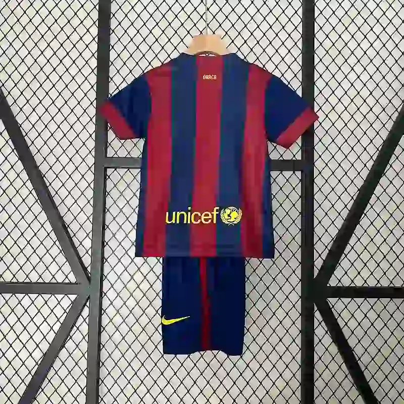 2014-2015 Kids Barcelona Jersey retro kit
