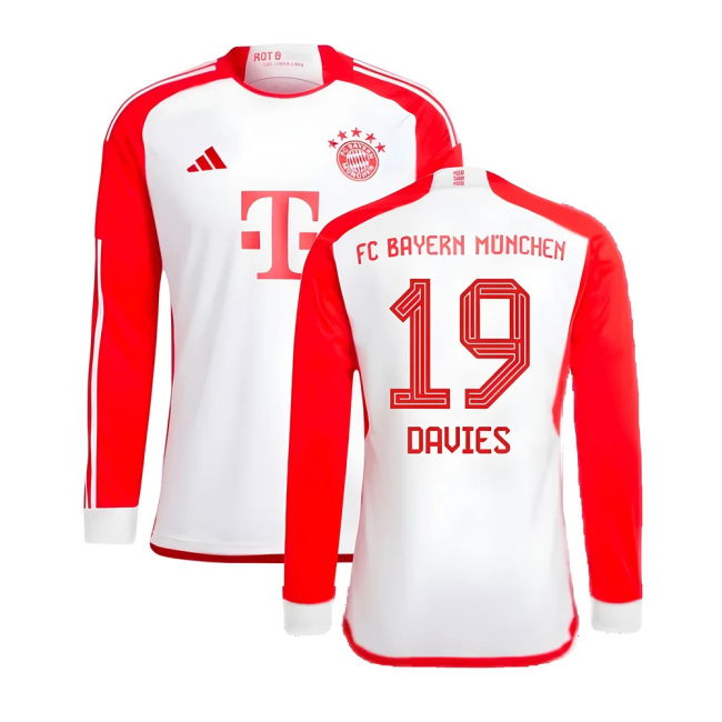 2023-2024 Bayern Home Shirt (Davies 19) Durable Stitching