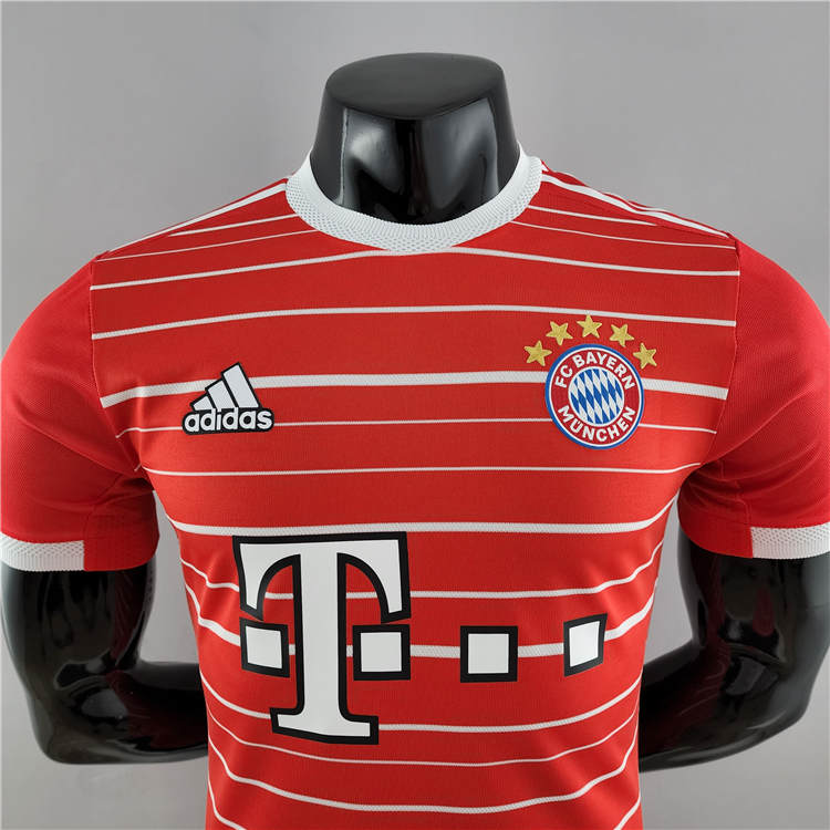 Premium Quality Bayern Munich 2223 Home Red Soccer Jersey Football