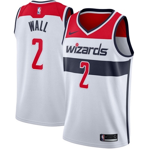 White Washington Wizards #2 Nike Fan Edition Jersey NBA Fan Apparel