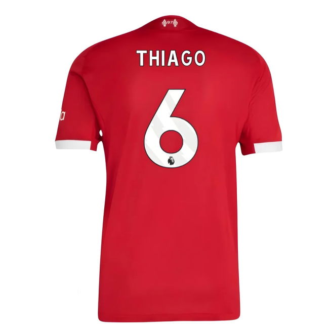 Liverpool Home Soccer Shirt 2025-20 Thiago 6 L M S
