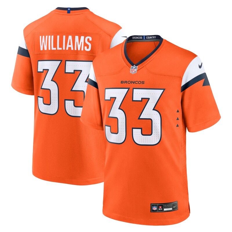 None Javonte Williams Record-Breaker DEN Broncos Professional Jersey
