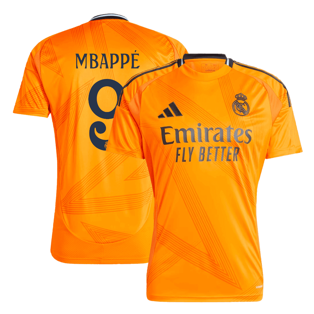 Mbapp¨¦ #9 Real Madrid Away  Soccer Jersey 2024/25 Authentic Kit