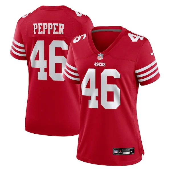 San Francisco 49ers Game NFL Jersey - Scarlet | Pro-Level Football ...