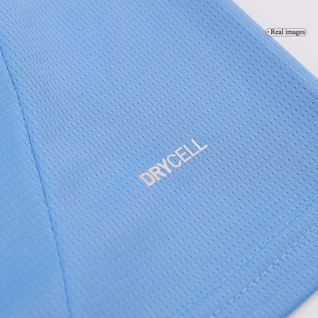 Manchester City Home Long Sleeve  Soccer Jersey 2024/25 Authentic Kit