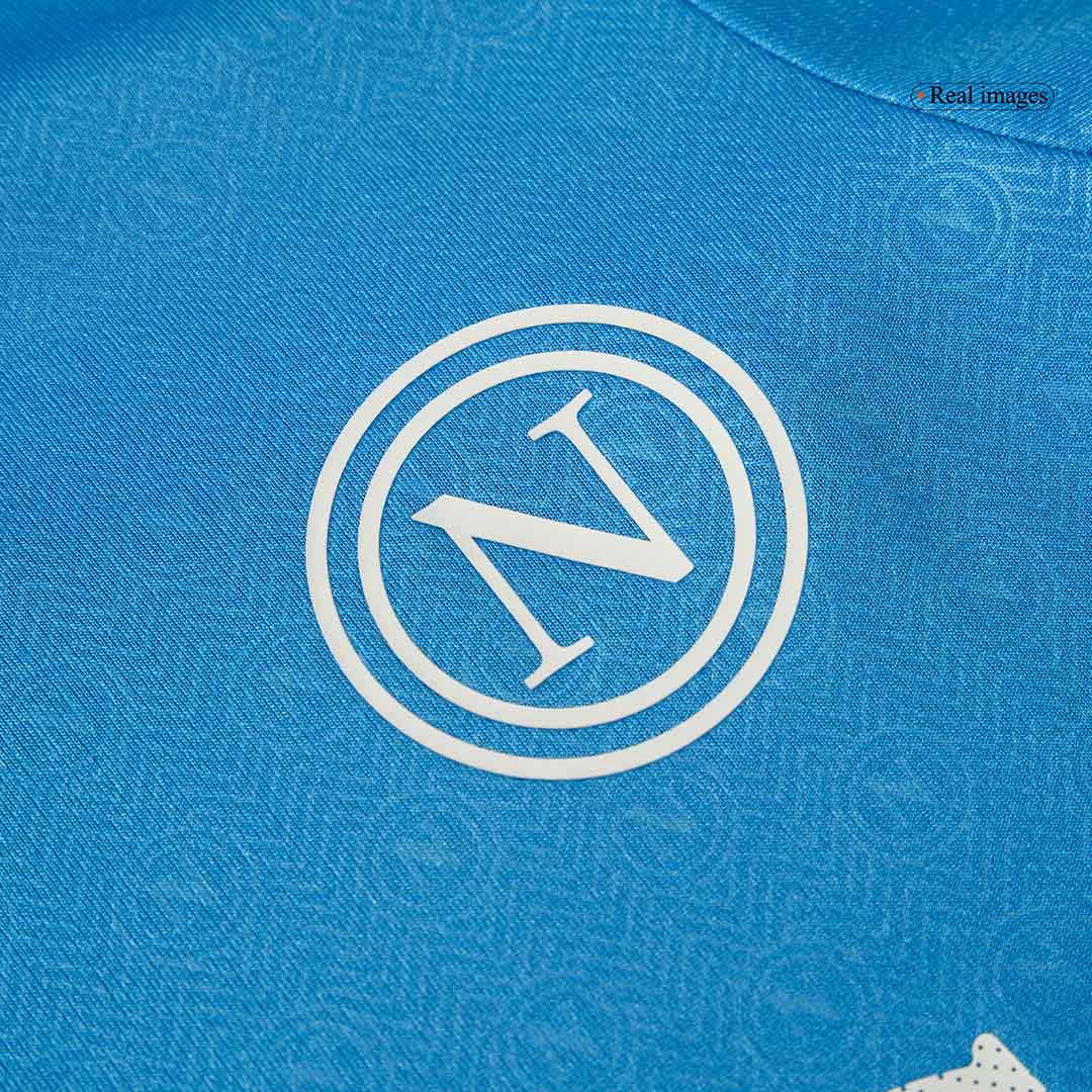 Kid's Napoli Home Soccer Jersey Kit(Jersey+Shorts) 2024/25Authentic Ki