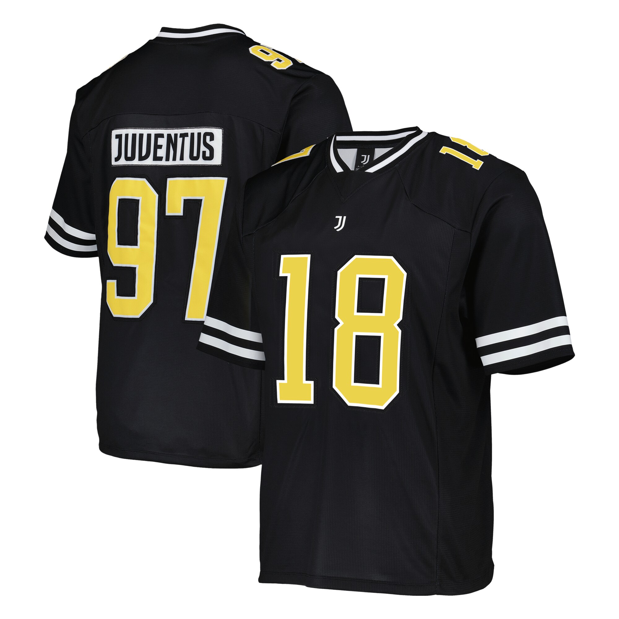 [SJH] Juventus Collegiate American Football Foundation Fashion Jersey - Black