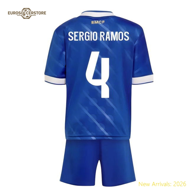 Football Team Youth Sergio Ramos Premium Jersey Performance Fabric
