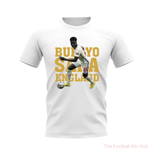 Bukayo Saka England Player Tee (White)