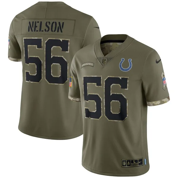 None Quenton Nelson Limited Jersey - Olive | NFL Player Jersey