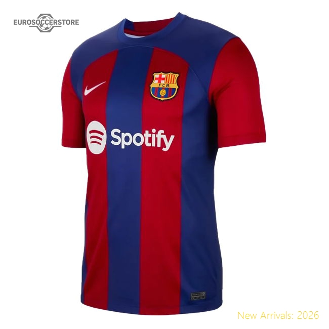 Authentic Home Barcelona Jersey Breathable Lightweight