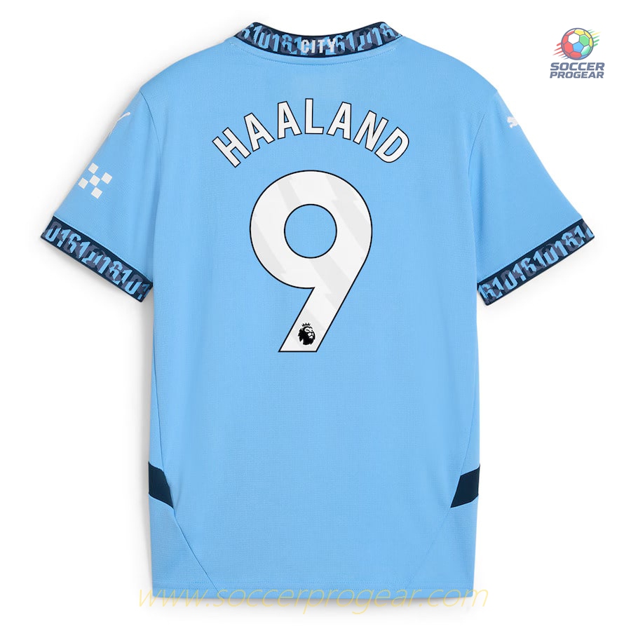 Manchester City Home Child Kit Shirt 2024/25 Collection Haaland