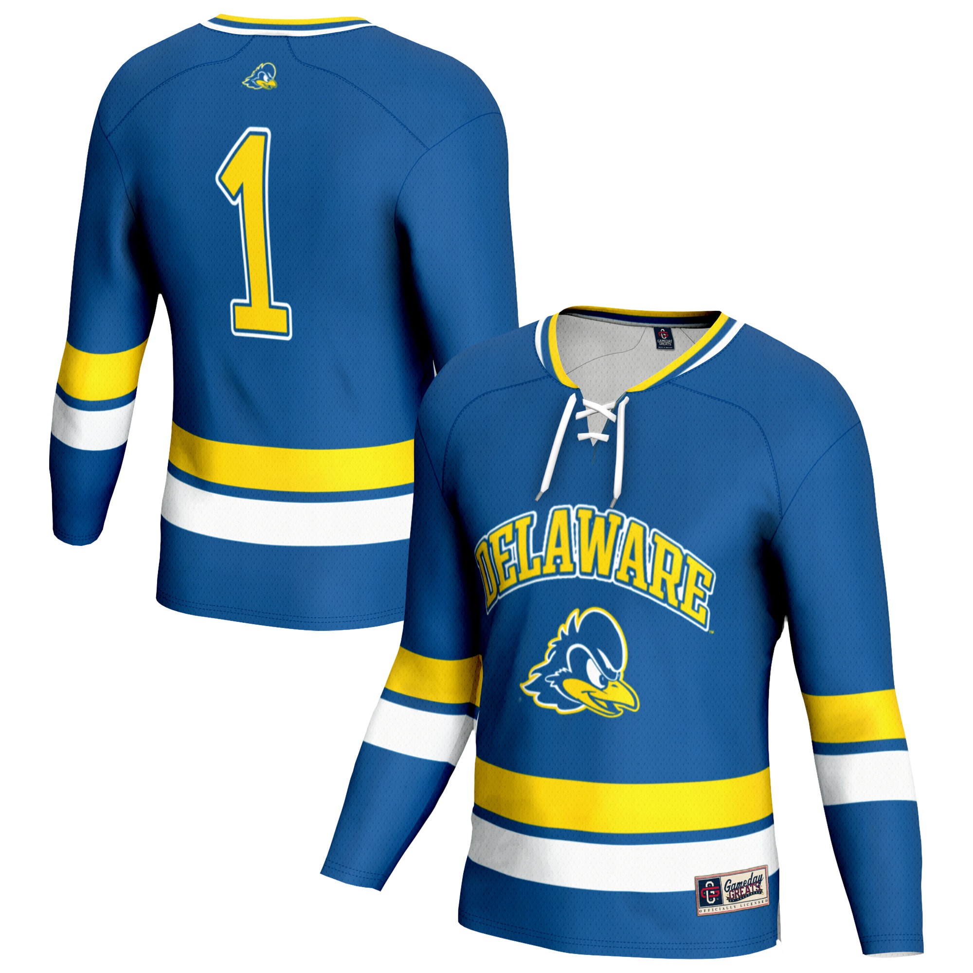[NJP] Delaware Fightin' Blue Hens Lightweight Women's Hockey Team Fashion Jersey - Royal