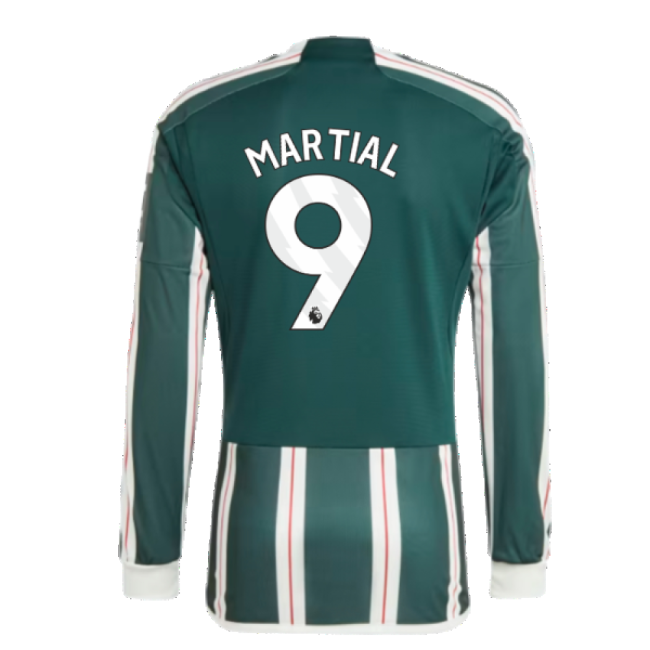 2023-2024 Man Utd Long Sleeve Away Jersey (Martial 9)