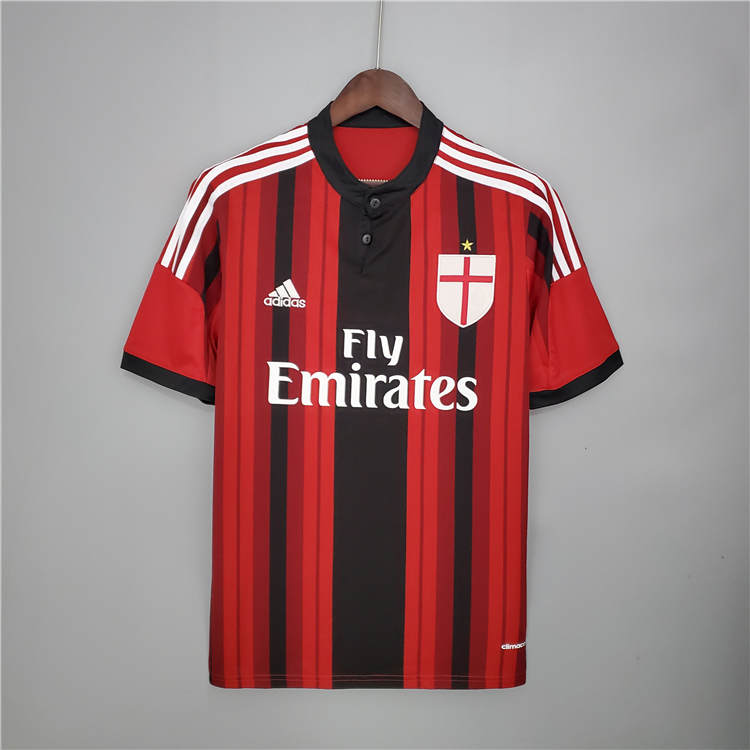 Licensed AC Milan 1415 Retro Home Shirt - Official Replica 8945