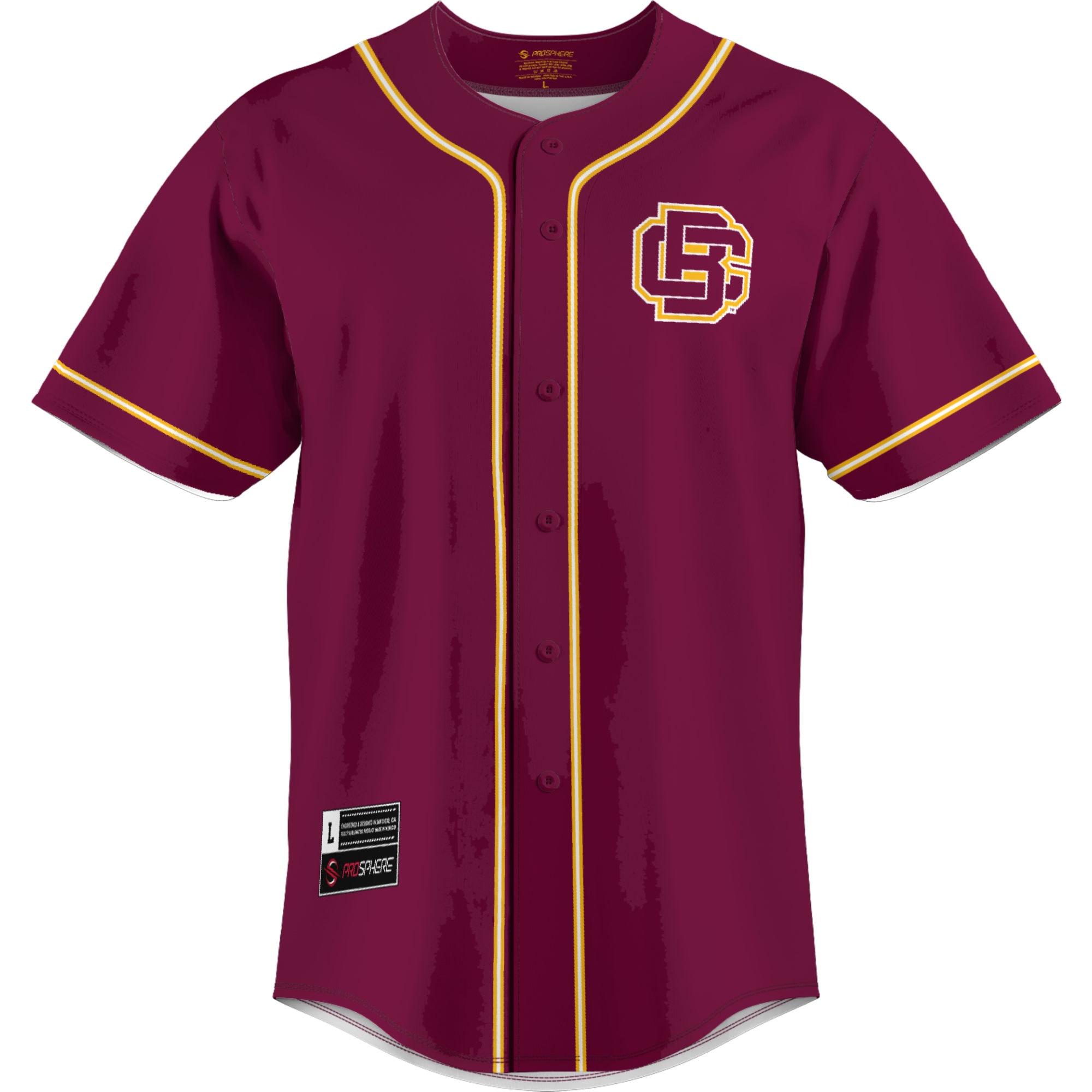 [NJP] Bethune-Cookman Wildcats GameDay Greats Lightweight Baseball Jersey - Maroon