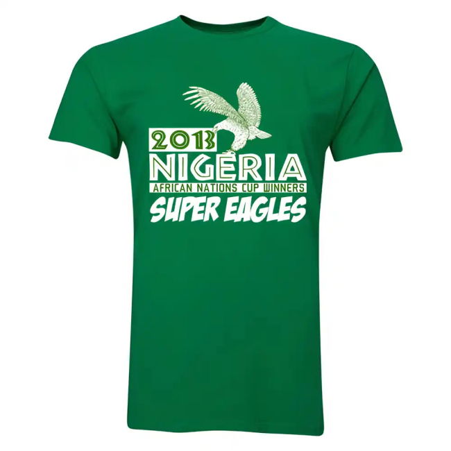 Tournament-Edition Exclusive-Design 2013 Nigeria Caf Winners T-Shirt