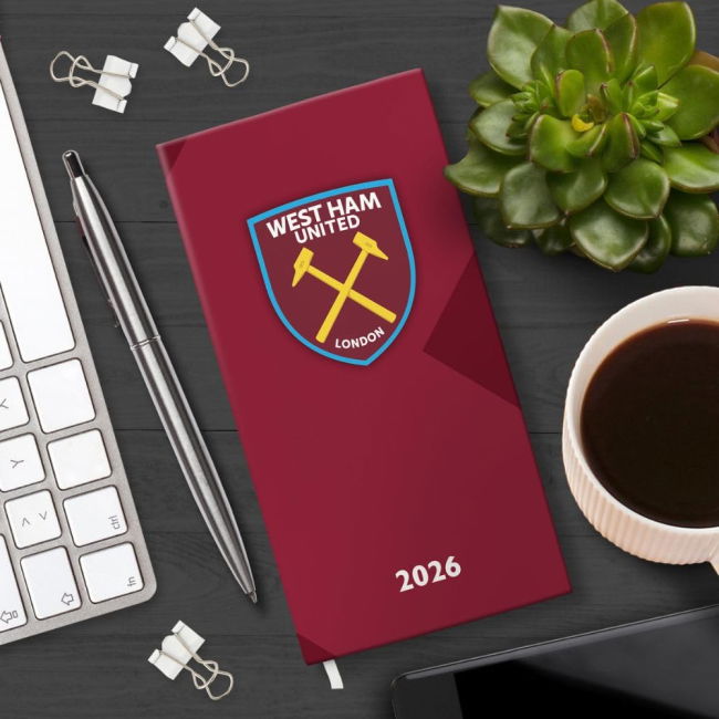Player Issue Style West Ham Home Player Jersey 2025-2026 (Diary 2026)